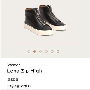 Frye Lena Zip High Top Sneakers